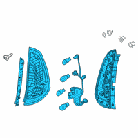 OEM 2018 Kia Soul Lens & Housing-Rear Combination Diagram - 92401B2010