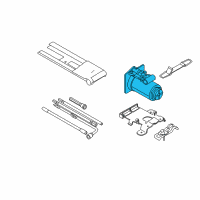 OEM 2017 Ford F-250 Super Duty Jack Assembly Diagram - AC3Z-17080-C