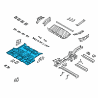 OEM 2016 Kia Sedona Panel Assembly-Rear Floor Diagram - 65512A9000