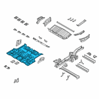 OEM 2017 Kia Sedona Panel Assembly-Rear Floor Diagram - 65512A9000