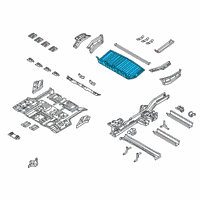 OEM Kia Sedona Panel Assembly-Rear Floor Diagram - 65514A9000