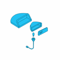 OEM Nissan Altima Lamp Assembly-Stop, High Mounting Diagram - 26590-JA00B