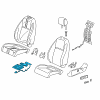 OEM 2020 Honda Civic Heater Complete Left, Front Diagram - 81534-TBA-A31