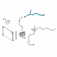 OEM 2016 Toyota Prius Suction Pipe Diagram - 88707-47110