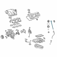 OEM Toyota Highlander Dipstick Diagram - 15301-0P030