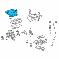 OEM 2017 Lexus ES350 Tank Assy, Intake Air Surge Diagram - 17190-0P032