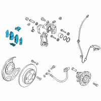 OEM 2015 Kia Soul Pad Kit-Rear Disc Brake Diagram - 58302B2A00