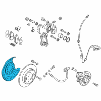 OEM 2016 Kia Soul Splash Shield, Right Diagram - 58390B2100