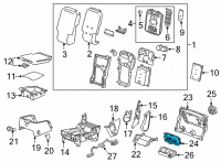 OEM 2022 GMC Yukon XL Dash Control Unit Diagram - 84862899