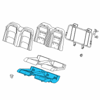 OEM 2016 Chevrolet Camaro Seat Cushion Pad Diagram - 23369420
