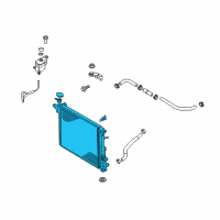 OEM Kia Sorento Radiator Assembly Diagram - 25310C6500