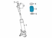 OEM Lexus NX350 SPRING, COIL, RR Diagram - 48231-78250