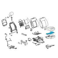 OEM 2013 Chevrolet Malibu Heater Asm-Front Seat Cushion Diagram - 22781152