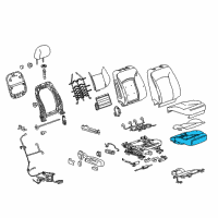 OEM 2014 Chevrolet Malibu Pad Asm-Front Seat Cushion Diagram - 23493959