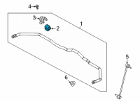 OEM 2021 Hyundai Sonata Bush-Stabilizer Bar Diagram - 54813-L1900