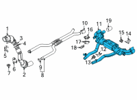 OEM 2022 BMW X5 REAR MUFFLER WITH EXHAUST FL Diagram - 18-30-7-883-606