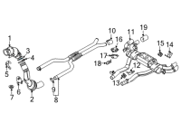 OEM 2019 BMW M5 Seal For Catalytic Converter.Close To Engine Diagram - 18-32-7-856-835