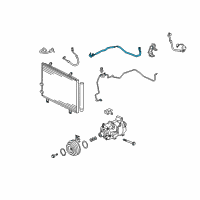 OEM 2010 Lexus ES350 Pipe Sub-Assy, Suction Diagram - 88707-33010