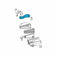 OEM 2003 Toyota 4Runner Hose Diagram - 17882-31080