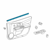 OEM Toyota Prius C Belt Weatherstrip Diagram - 68172-52200