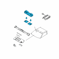 OEM Nissan 350Z Lamp Assembly Map Diagram - 26430-CF00E