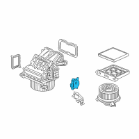 OEM 2009 Honda Civic Motor Assembly, Fresh/Recirculating Diagram - 79350-SNE-A01