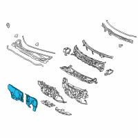 OEM Lexus RX450h INSULATOR, Dash Panel Diagram - 55223-0E090