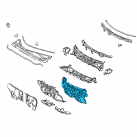 OEM 2017 Lexus RX450h INSULATOR Assembly, Dash Diagram - 55210-0E090