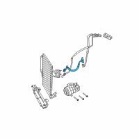 OEM 2017 Jeep Wrangler Line-A/C Discharge Diagram - 68214489AB