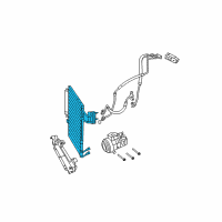 OEM 2010 Jeep Wrangler CONDENSER-Air Conditioning Diagram - 55056726AA