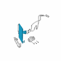 OEM 2016 Jeep Wrangler CONDENSER-Air Conditioning Diagram - 68143891AA