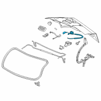 OEM 2011 Cadillac CTS Lock Cylinder Assembly Diagram - 22821172