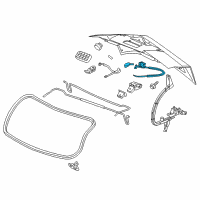 OEM Cadillac Lock Cylinder Assembly Diagram - 20789740