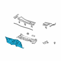 OEM Honda Dashboard (Lower) Diagram - 61500-TA0-A00ZZ