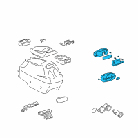 OEM 2002 Toyota Sequoia Dash Control Unit Diagram - 55900-0C030