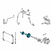 OEM 2016 Honda Pilot Clutch Set Diagram - 38900-5J6-A02