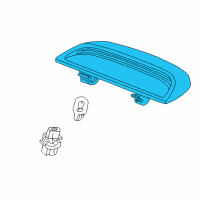 OEM 1999 Honda Accord Lamp Unit, High Mount Stop *YR169L* (MILD BEIGE) Diagram - 34271-S82-A01ZC