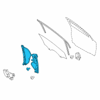 OEM 2015 Ford Focus Window Regulator Diagram - BM5Z-5423200-B