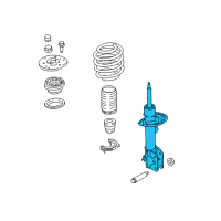 OEM 2017 Ford Edge Strut Diagram - F2GZ-18124-X