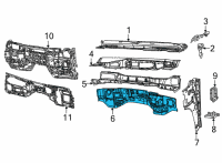 OEM 2022 Jeep Grand Wagoneer Panel-Dash Diagram - 68276722AF