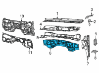 OEM 2019 Ram 1500 Panel-Dash Diagram - 68276722AF