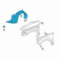 OEM 2006 Honda Element Fender, Right Front (Inner) Diagram - 74101-SCV-A00