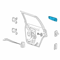 OEM 2002 Jeep Grand Cherokee Handle Exterior Door Diagram - 5FW47DX8AC