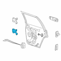 OEM 2003 Jeep Grand Cherokee Door Half Hinge Diagram - 55363417AB