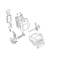 OEM 2004 Infiniti M45 Front Seat Switch Assembly Diagram - 87016-CS010