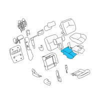 OEM 1998 Cadillac Seville Pad Asm-Pass Seat Cushion Diagram - 16806429