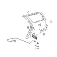 OEM Toyota Tercel Lock Diagram - 77037-12050