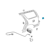 OEM 1999 Toyota 4Runner Fuel Pocket Diagram - 61729-35020