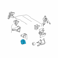 OEM Toyota Corolla Front Mount Diagram - 12361-0T230