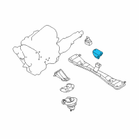 OEM 1997 Nissan Pathfinder Engine Mounting Insulator , Rear Diagram - 11320-1W200